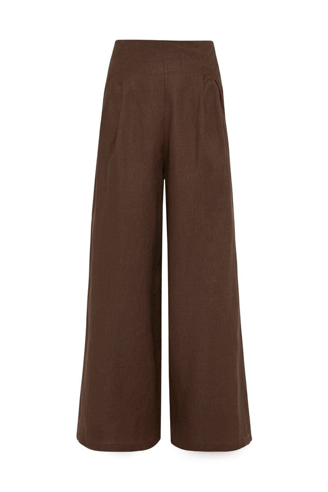 Malta Pants Plain Chocolate - Final Sale