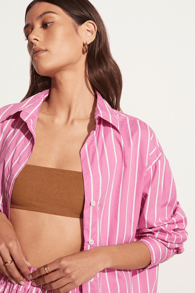 Daija Shirt Stripe - Brand Faithfull – Adia the Brand The Print Faithfull Lilac