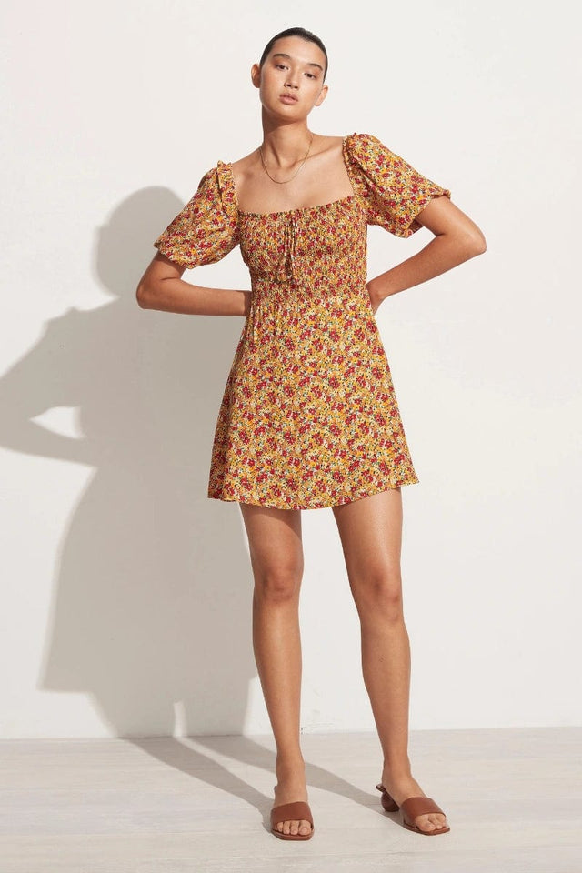 Il Carro Mini Dress La Gomera Floral Print - Final Sale