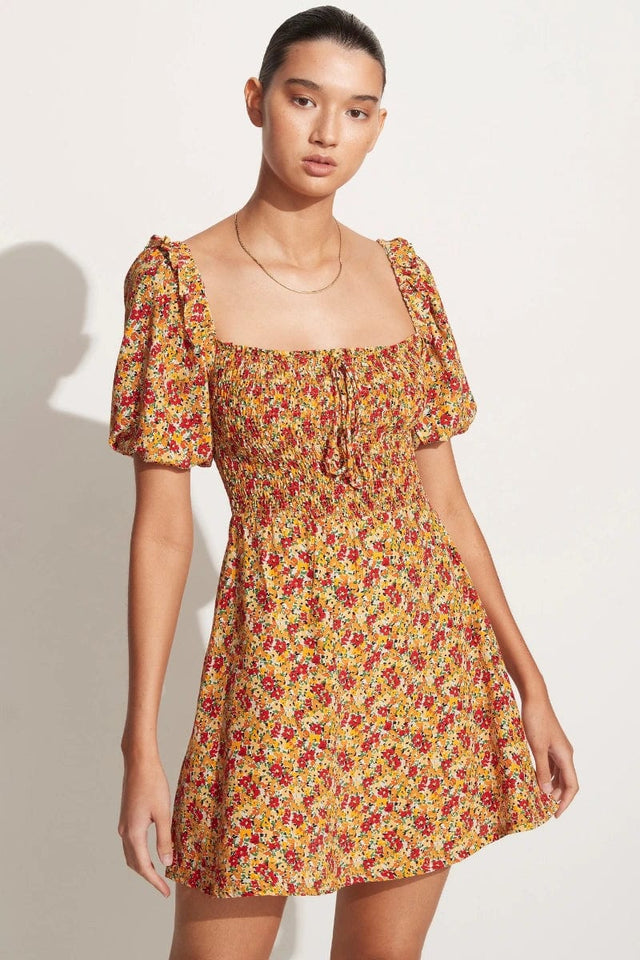 Il Carro Mini Dress La Gomera Floral Print - Final Sale