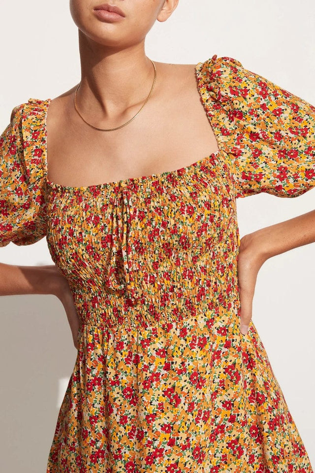 Il Carro Mini Dress La Gomera Floral Print - Final Sale