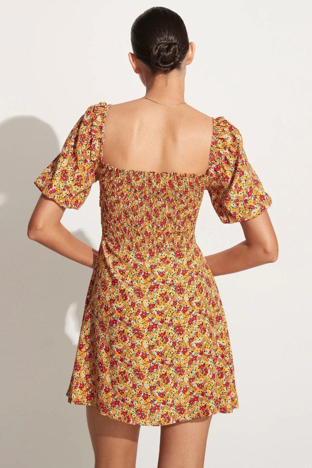 Il Carro Mini Dress La Gomera Floral Print - Final Sale