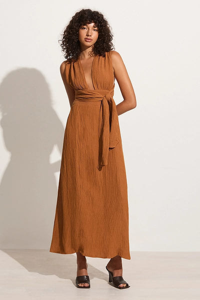 Faithfull the Brand Linen-Blend Tropiques Maxi Dress