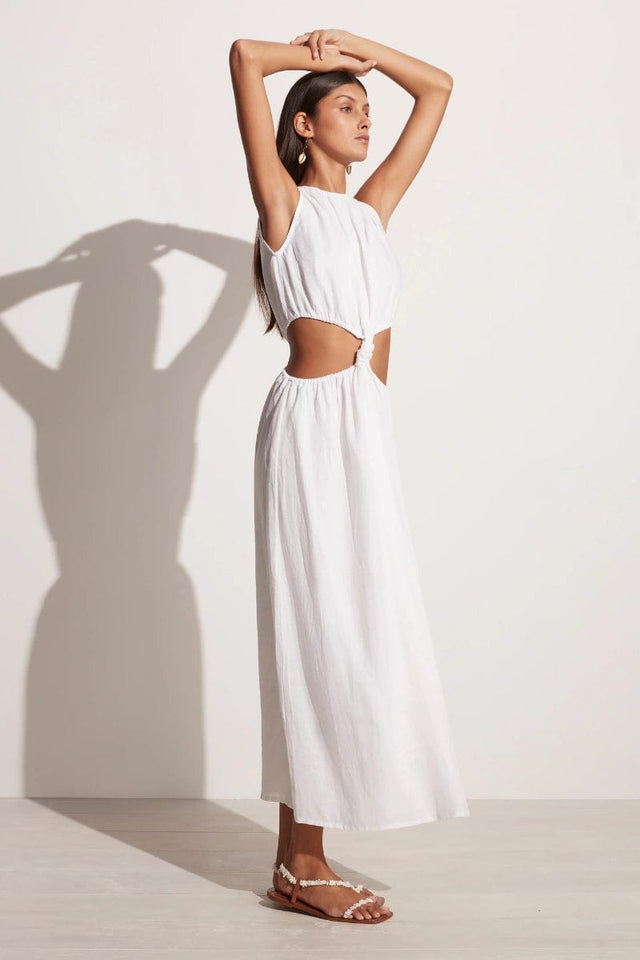 Zeta Midi Dress White - Final Sale