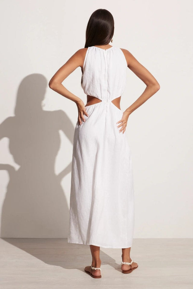 Zeta Midi Dress White - Final Sale