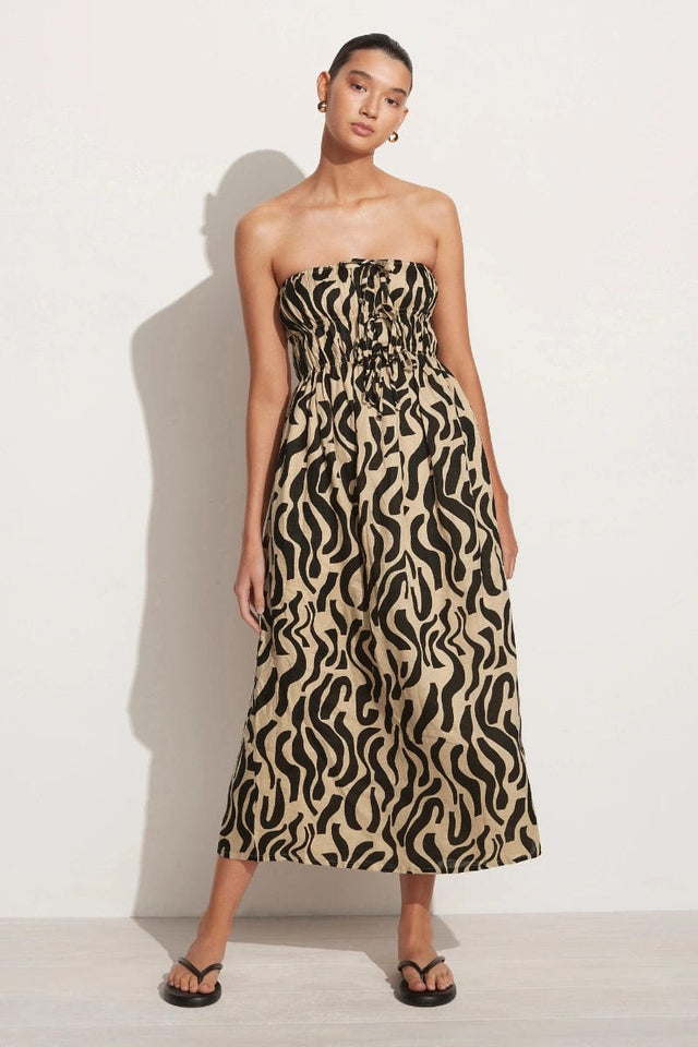Contessa Midi Dress La Cateau Print - Final Sale