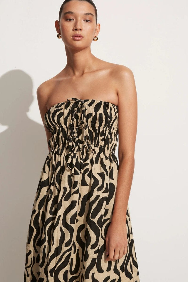 Contessa Midi Dress La Cateau Print - Final Sale