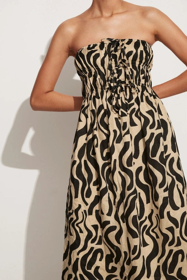 Contessa Midi Dress La Cateau Print - Final Sale