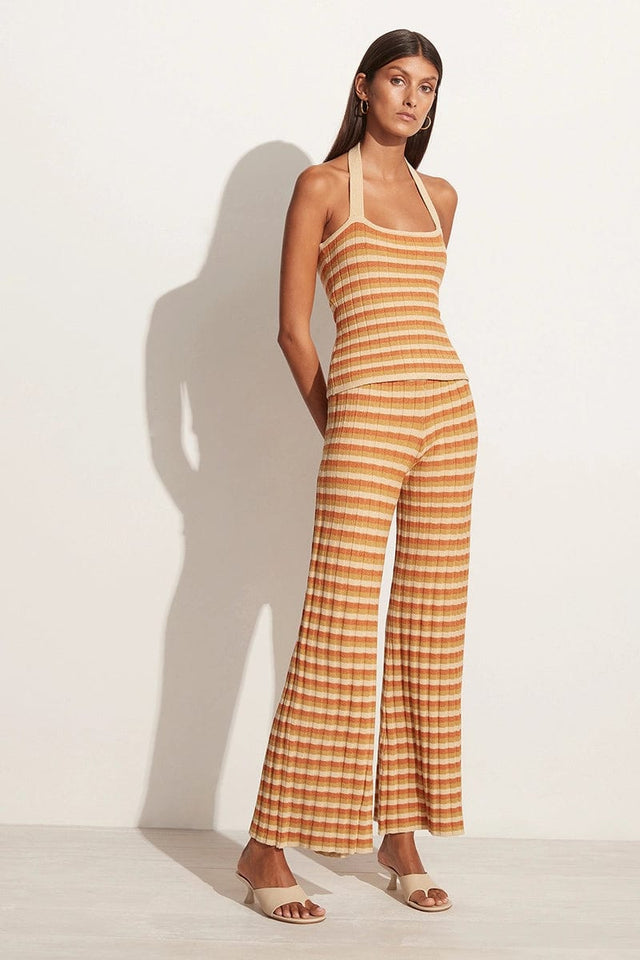 Damira Knit Pants Neutral Stripes (Exclusive) - Final Sale