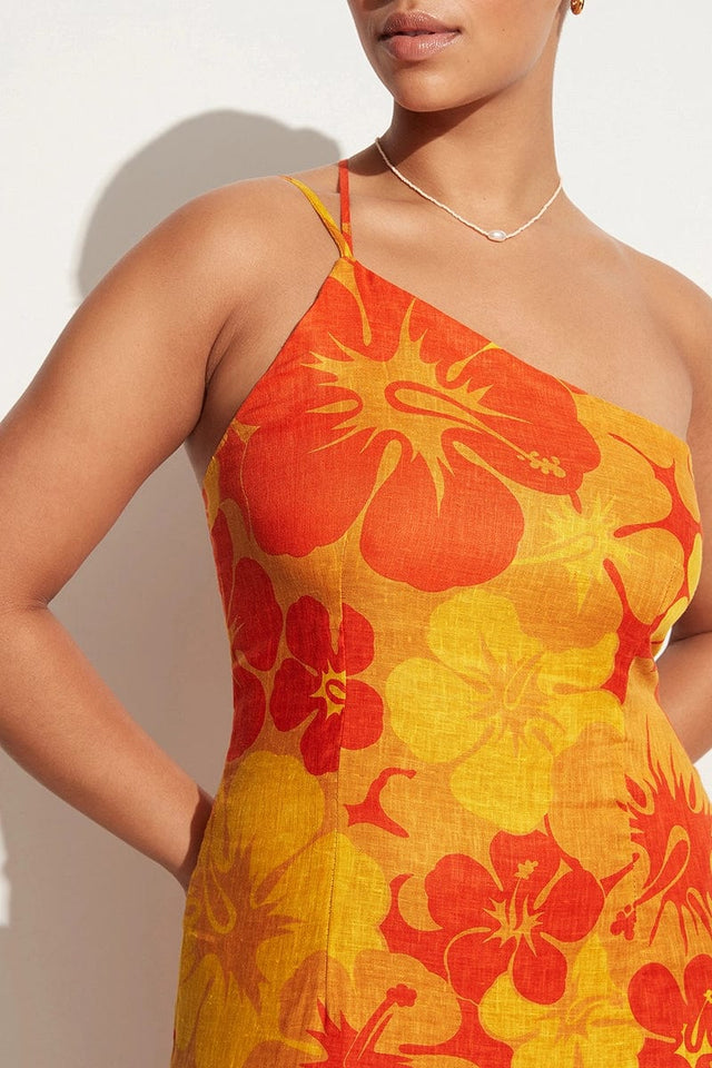 Soko Midi Dress Surfs Up Floral Print - Final Sale