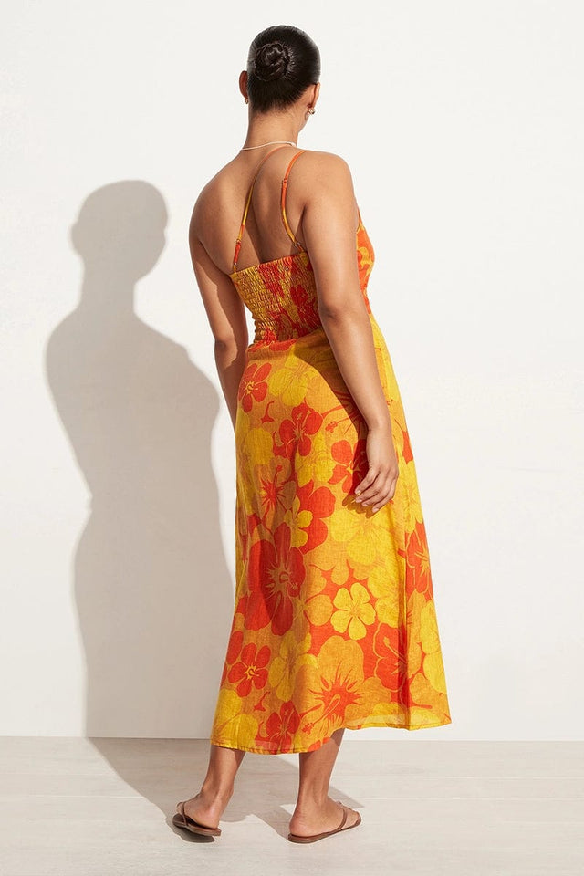 Soko Midi Dress Surfs Up Floral Print - Final Sale