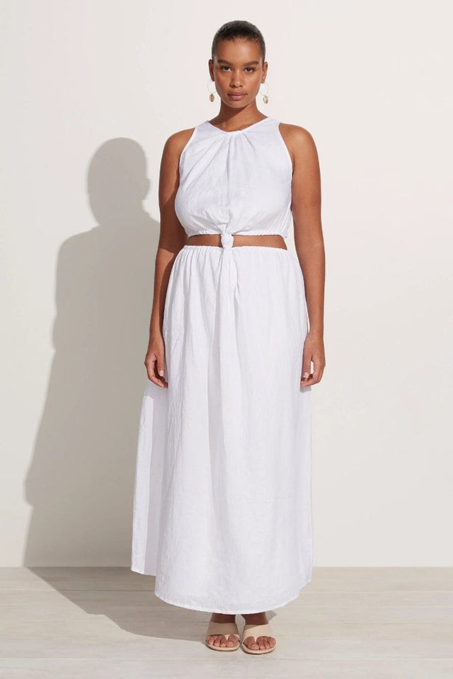 Zeta Midi Dress White - Final Sale
