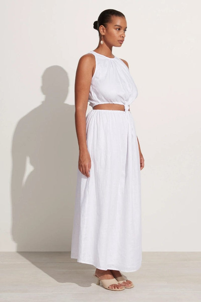 Zeta Midi Dress White - Final Sale