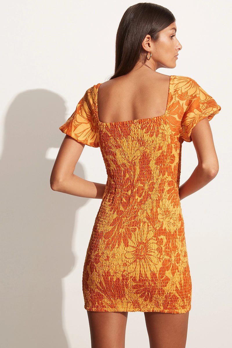 Clube Bossa Zelza floral-print tiered dress - Orange