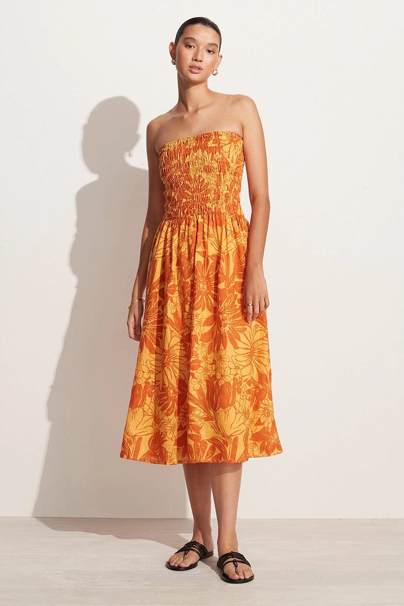 Burnt orange sales summer dress