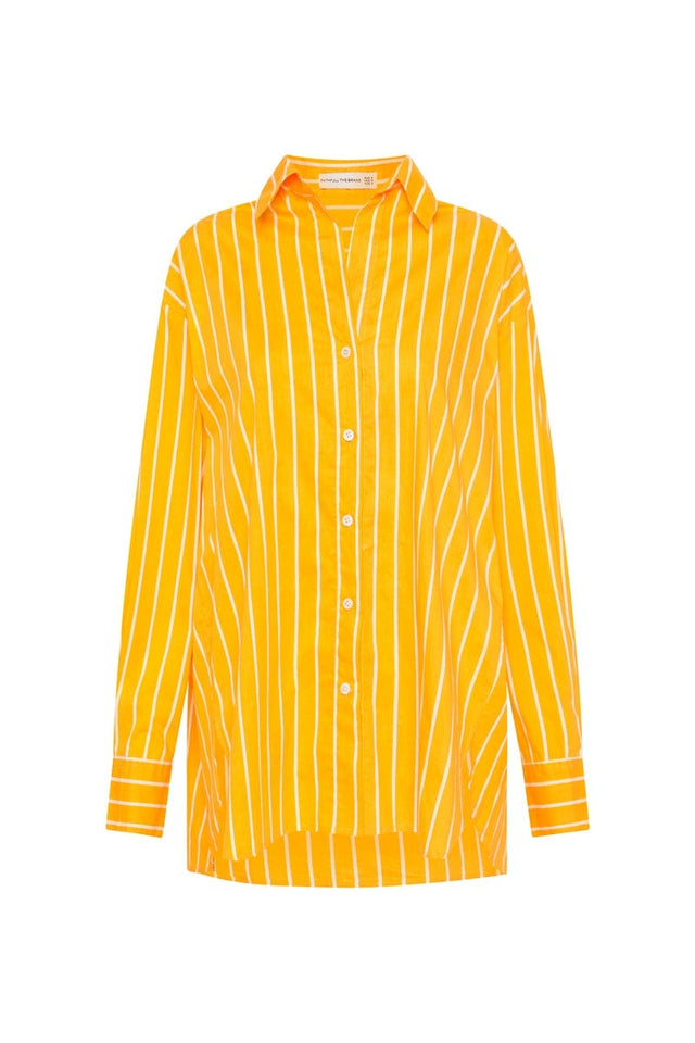 Daija Shirt Adia Stripe Print Citrus - Final Sale
