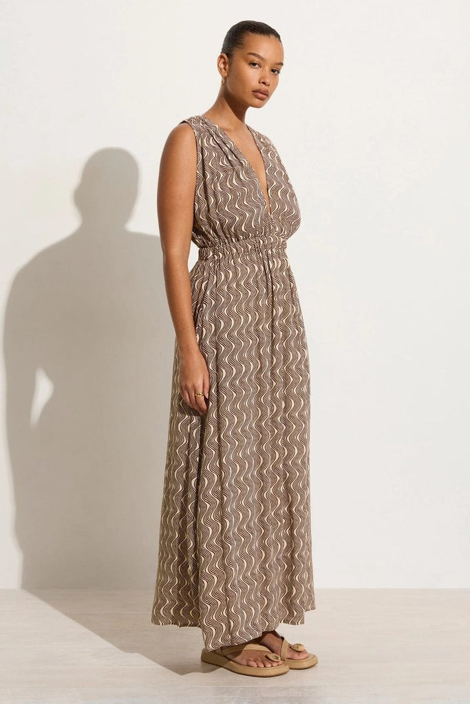 Tropicale Midi Dress Nilo Print - Faithfull the Brand