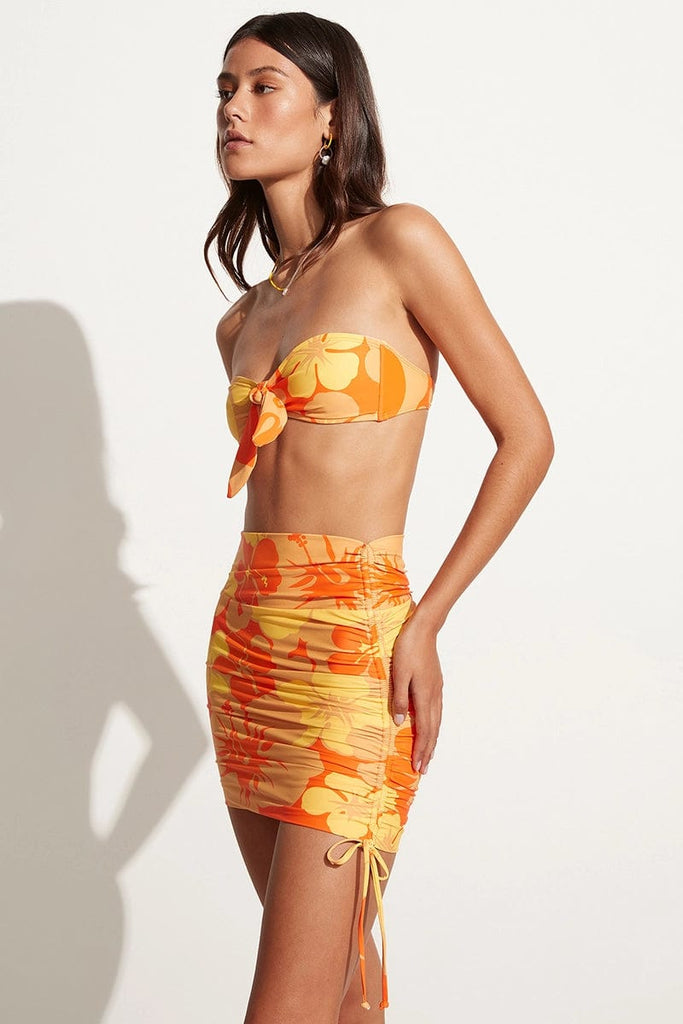 Noa Skirt Surfs the - Up Floral Faithfull Brand Print