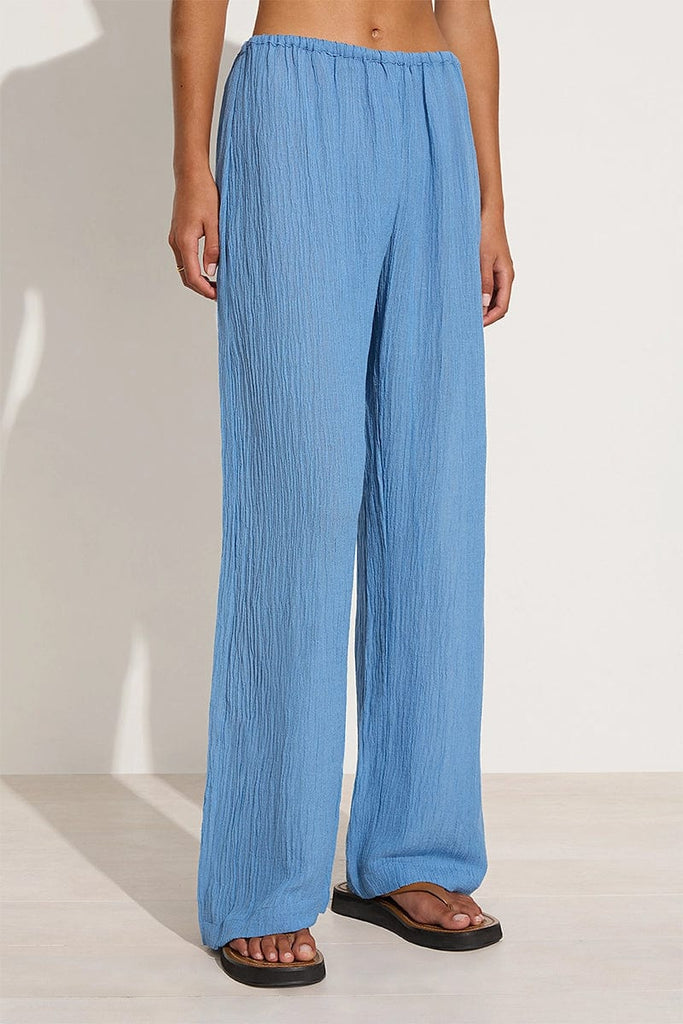 Sky Blue Colour Straight Pant – The Pajama Factory