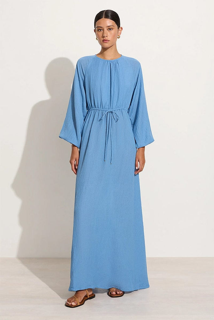 Chambray maxi deals dress