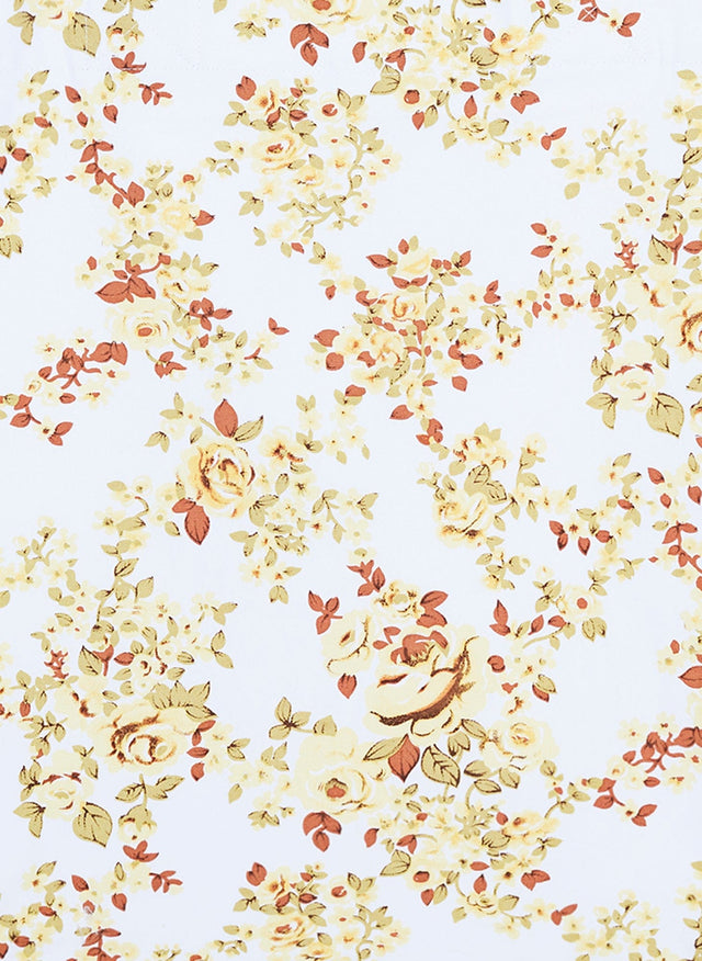 Goldie Floral Off White Rafa Midi Dress  - Final Sale