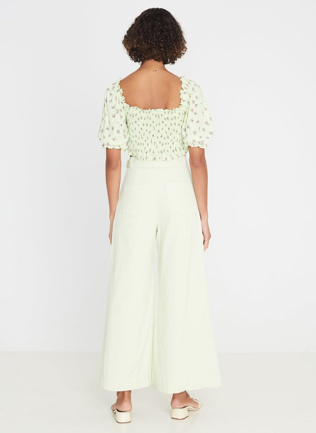Isadora Top Luda Floral Lime - Final Sale