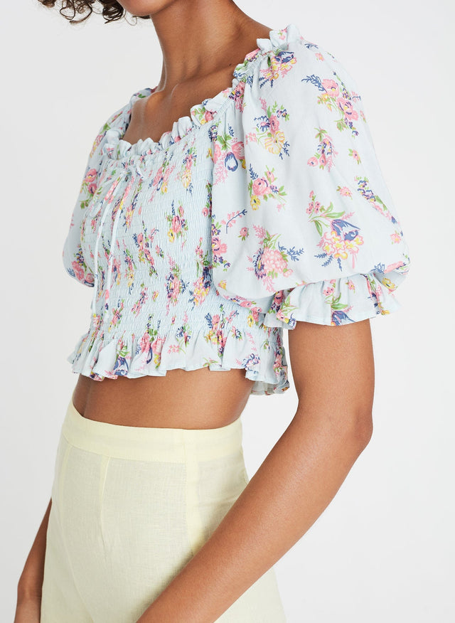 Isadora Top Juliette Floral Blue - Final Sale