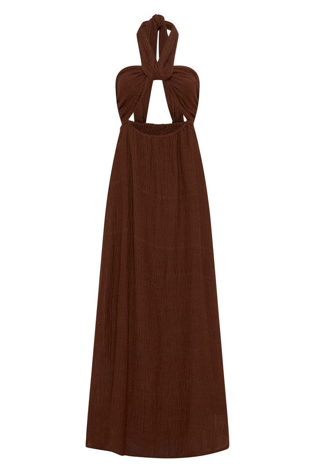 Halona Maxi Dress Chocolate - Final Sale