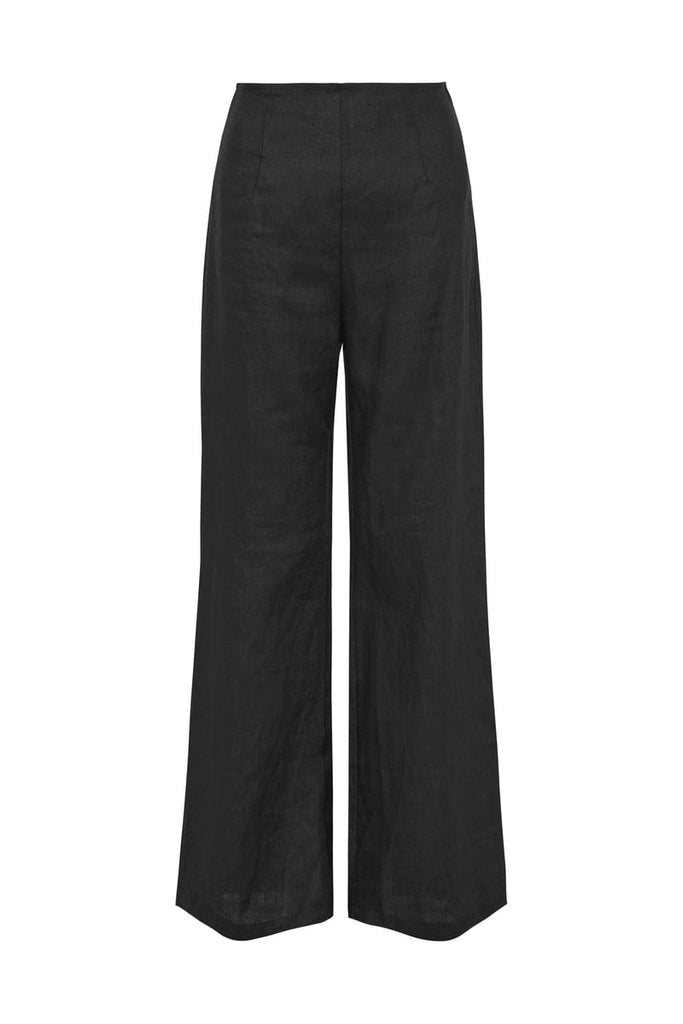 JoosTricot Solid Black Linen Pants